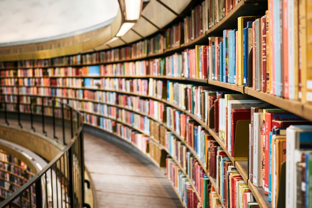 A library filled with books